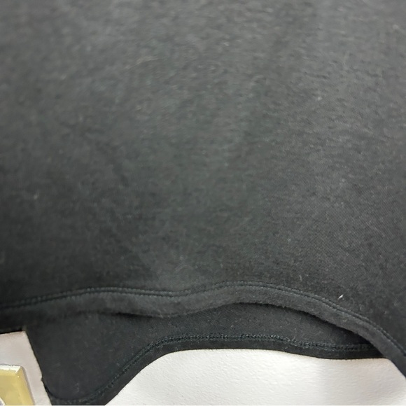 Cyrus Open Front Lagenlook Sleeveless Hooded Duster Cardigan Black Large - Picture 9 of 14